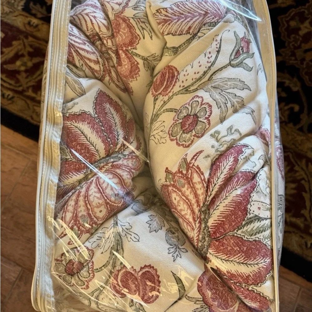 Rose Tree Floral Comforter Set with Red and Pink Accents
